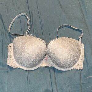 Victorias Secret Gray Bling Strap Bra